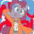 Size: 750x750 | Tagged: safe, artist:baigak, imported from derpibooru, pinkie pie, earth pony, semi-anthro, clothes, cute, diapinkes, female, jacket, looking at you, shirt, solo, tongue out
