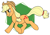 Size: 1025x709 | Tagged: safe, artist:ali-selle, imported from derpibooru, applejack, earth pony, pony, commission open, cute, female, solo