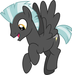 Size: 2899x3000 | Tagged: safe, alternate version, artist:chainchomp2, edit, imported from derpibooru, thunderlane, pegasus, pony, marks and recreation, .svg available, alternate versions at source, flying, high res, male, simple background, smiling, solo, stallion, transparent background, vector