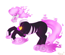 Size: 1612x1356 | Tagged: safe, artist:-censored-, imported from derpibooru, pony, skeleton pony, black sclera, bone, glowing eyes, male, mane of fire, mystery skulls, ponified, rearing, simple background, skeleton, solo, stallion, transparent background