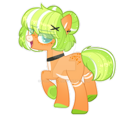 Size: 1280x1195 | Tagged: safe, artist:f-luffbutt, imported from derpibooru, oc, earth pony, pony, deviantart watermark, female, mare, obtrusive watermark, simple background, solo, transparent background, watermark
