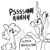 Size: 2250x2250 | Tagged: safe, artist:tjpones, imported from derpibooru, part of a set, queen chrysalis, oc, changeling, changeling queen, earth pony, pony, ..., coronavirus, covid-19, face mask, fangs, female, floppy ears, grayscale, mask, monochrome, onomatopoeia, simple background, surgical mask, white background