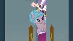 Size: 1920x1080 | Tagged: safe, edit, edited screencap, imported from derpibooru, screencap, cozy glow, bird, goose, pegasus, the summer sun setback, canterlot castle, cozy glow is not amused
