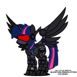 Size: 1024x1024 | Tagged: safe, artist:christiancerda, imported from derpibooru, twilight sparkle, alicorn, pony, robot, robot pony, my little portal, portal (valve), roboticization, simple background, transparent background, twilight sparkle (alicorn), vector