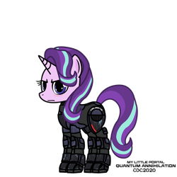 Size: 1024x1024 | Tagged: safe, artist:christiancerda, imported from derpibooru, starlight glimmer, unicorn, armor, my little portal, portal (valve), simple background, transparent background, vector