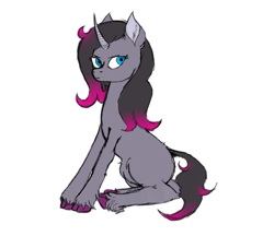 Size: 1047x951 | Tagged: safe, artist:anonymous, imported from derpibooru, oleander, pony, unicorn, them's fightin' herds, /mlp/, 4chan, community related, drawthread, female, looking at you, oleander (tfh), simple background, solo, white background