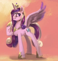 Size: 3324x3508 | Tagged: safe, artist:toisanemoif, imported from derpibooru, princess cadance, alicorn, pony, female, solo