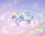 Size: 2500x2000 | Tagged: safe, artist:zefirka, imported from derpibooru, rainbow dash, pegasus, pony, cloud, cute, dashabetes, ear fluff, eyes closed, female, high res, lying on a cloud, on a cloud, prone, rainbow, sleeping, sleeping on a cloud, sleeping on cloud, solo, spread wings, wings