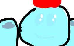 Size: 500x314 | Tagged: safe, artist:ponytubexd, deleted from derpibooru, imported from derpibooru, ocellus, changeling, 1000 hours in ms paint, bad drawing