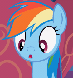 Size: 421x450 | Tagged: safe, artist:agrol, imported from derpibooru, rainbow dash, pegasus, pony, :d, adorkable, amazed, animated, cropped, cute, dashabetes, dork, female, gif, happy, hnnng, just relax and read, mare, reaction image, show accurate, smiling, solo