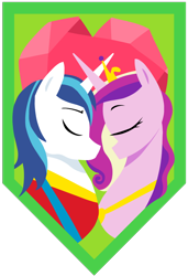 Size: 740x1080 | Tagged: safe, artist:brutamod, imported from derpibooru, princess cadance, shining armor, banner, explicit source, female, male, shiningcadance, shipping, straight