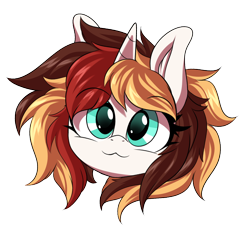 Size: 1200x1200 | Tagged: safe, artist:ask-colorsound, imported from derpibooru, oc, oc only, oc:scarlet serenade, pony, unicorn, :3, cat face, cute, emoticon, female, head only, mare, simple background, solo, transparent background