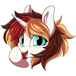 Size: 1200x1200 | Tagged: safe, artist:ask-colorsound, imported from derpibooru, oc, oc only, oc:scarlet serenade, pony, unicorn, boop, cute, emoticon, female, happy, mare, nose wrinkle, self-boop, simple background, smiling, solo, transparent background