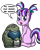 Size: 2400x3000 | Tagged: safe, artist:saburodaimando, imported from derpibooru, starlight glimmer, pony, butt, cute, doom, doom guy, doomguy, female, filly, filly starlight glimmer, helmet, implied doomguy, plot, simple background, sitting, solo, transparent background, younger