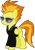 Size: 1666x2414 | Tagged: safe, artist:anime-equestria, imported from derpibooru, spitfire, pegasus, pony, clothes, female, frown, mare, show accurate, simple background, solo, suit, sunglasses, transparent background, vector, wings