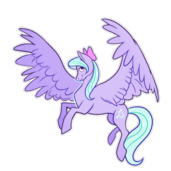 Size: 1000x1000 | Tagged: safe, artist:malphym, imported from derpibooru, flitter, pegasus, pony, bow, februpony, female, flying, hair bow, mare, simple background, solo, transparent background, white outline