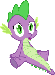 Size: 4378x6001 | Tagged: safe, artist:memnoch, imported from derpibooru, spike, dragon, simple ways, :o, belly, male, open mouth, simple background, solo, transparent background, vector