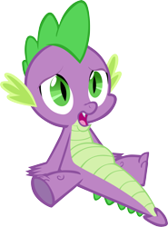 Size: 4429x6001 | Tagged: safe, artist:memnoch, imported from derpibooru, spike, dragon, simple ways, belly, male, open mouth, simple background, solo, transparent background, vector