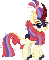 Size: 1232x1500 | Tagged: safe, artist:cloudy glow, artist:cloudyglow, imported from derpibooru, moondancer, kirin, cute, dancerbetes, female, kirin-ified, looking at you, messy mane, simple background, solo, species swap, transparent background