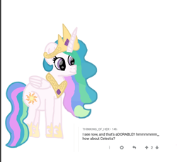 Size: 958x873 | Tagged: safe, artist:chespinfan, imported from derpibooru, princess celestia, alicorn, pony, female, mare, requested art, simple background, smiling, solo, white background