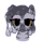 Size: 372x465 | Tagged: safe, artist:imnuclearimwild, imported from derpibooru, oc, oc only, oc:indikashigo, oc:makeba, zebra, :o, angry, animated, dreadlocks, eye shimmer, food, gif, looking at you, open mouth, pear, pixel art, simple background, wavy mouth, white background, zebra oc