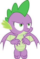 Size: 2000x2957 | Tagged: safe, artist:steyrrdash, derpibooru exclusive, imported from derpibooru, spike, dragon, the ending of the end, angry, male, show accurate, simple background, solo, transparent background, vector, winged spike, wings