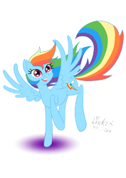 Size: 7016x9921 | Tagged: safe, artist:zeloshoney, imported from derpibooru, rainbow dash, pegasus, pony, female, happy, mare, simple background, smiling, solo, spread wings, transparent background, wings