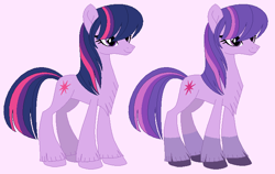 Size: 714x450 | Tagged: safe, artist:froggers1995, imported from derpibooru, twilight sparkle, earth pony, pony, leak, spoiler:g5, earth pony twilight, female, g5, g5 concept leak style, g5 concept leaks, hooves, mare, redesign, simple background, solo, twilight sparkle (g5 concept leak), twilight sparkle (g5)