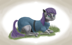 Size: 3360x2100 | Tagged: safe, artist:faeth, imported from derpibooru, maud pie, earth pony, pony, clothes, dress, female, lying down, mare, solo