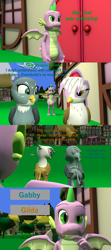 Size: 1920x4320 | Tagged: safe, artist:papadragon69, imported from derpibooru, gabby, gilda, spike, dragon, comic:spike's cyosa, 3d, choice, comic, cyoa, female, male, older, older spike, source filmmaker, teenage spike, teenager, winged spike, wings