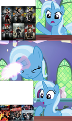 Size: 640x1080 | Tagged: safe, artist:mega-poneo, deleted from derpibooru, edit, edited screencap, imported from derpibooru, screencap, trixie, all bottled up, magic, meme, movie, resident evil, trixie fixing meme