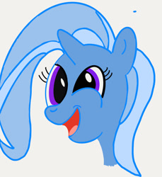 Size: 1114x1217 | Tagged: safe, artist:pandaponypaws, imported from derpibooru, trixie, bust, cute, diatrixes, head, portrait, smiling