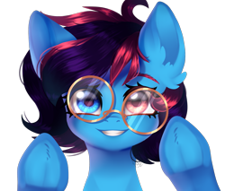 Size: 1673x1428 | Tagged: safe, artist:paintpalet35, imported from derpibooru, oc, oc only, pony, against glass, female, glass, glasses, heterochromia, simple background, solo, transparent background