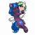 Size: 4093x4093 | Tagged: safe, artist:jcosneverexisted, imported from derpibooru, oc, oc only, oc:dreamy daze, oc:mint leaf, pony, unicorn, my little pony: pony life, blushing, crushing, eyes closed, female, femboy, g4.5, hug, lying, male, mare, simple background, size difference, stallion, transparent background, unshorn fetlocks