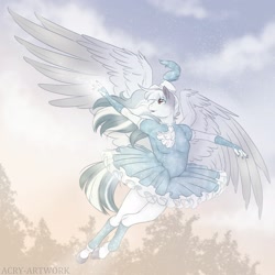 Size: 1920x1920 | Tagged: safe, artist:acry-artwork, imported from derpibooru, oc, oc only, anthro, pegasus, ballerina, ballet, clothes, solo, spread arms, spread wings, tutu, wings