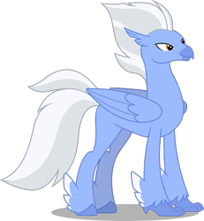 Size: 1024x1107 | Tagged: safe, artist:chrzanek97, imported from derpibooru, sky beak, classical hippogriff, hippogriff, feathered fetlocks, male, simple background, solo, transparent background, vector