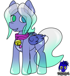 Size: 3840x4154 | Tagged: safe, artist:damlanil, imported from derpibooru, oc, oc only, oc:air flow, inflatable pony, original species, pegasus, pony, pooltoy pony, bell, collar, gift art, handles, inflatable, latex, latex suit, living suit, male, pool toy, rubber, shiny, simple background, solo, stallion, translucent, transparent background