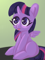 Size: 1200x1600 | Tagged: safe, artist:angelinarichter, imported from derpibooru, twilight sparkle, alicorn, pony, :p, age regression, baby, babylight sparkle, cute, female, sitting, solo, tongue out, twiabetes, twilight sparkle (alicorn), younger