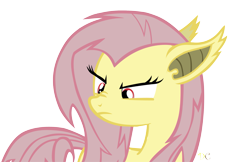 Size: 2309x1500 | Tagged: safe, artist:dragonchaser123, artist:graphictoxin, edit, imported from derpibooru, fluttershy, bat pony, pony, bat ponified, cute, female, flutterbat, mare, nose wrinkle, race swap, scrunchy face, shyabates, shyabetes, simple background, solo, transparent background, vector