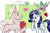 Size: 1800x1200 | Tagged: safe, artist:redahfuhrerking, imported from derpibooru, rarity, spike, dragon, hybrid, longma, pony, them's fightin' herds, background character, bouquet, community related, flower, jealous, mane of fire, this will end in a fight, this will not end well, winged spike, wings