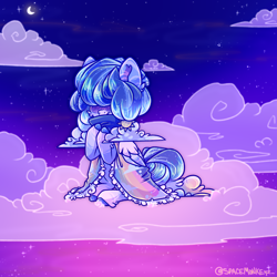 Size: 4724x4724 | Tagged: safe, artist:_spacemonkeyz_, imported from derpibooru, oc, oc only, oc:rainy days, pegasus, pony, absurd resolution, cloud, cloud mane, female, mare, solo