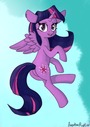 Size: 2480x3508 | Tagged: safe, artist:angelinarichter, imported from derpibooru, twilight sparkle, alicorn, pony, cute, female, high res, mare, open mouth, solo, twiabetes, twilight sparkle (alicorn)