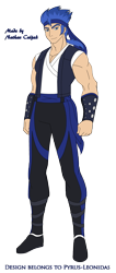 Size: 1241x2930 | Tagged: safe, artist:pyrus-leonidas, imported from derpibooru, part of a set, flash sentry, human, series:mortal kombat:defenders of equestria, bracer, clothes, cosplay, costume, crossover, humanized, liu kang, looking at you, male, man, mortal kombat, pants, part of a series, simple background, solo, transparent background, video game crossover