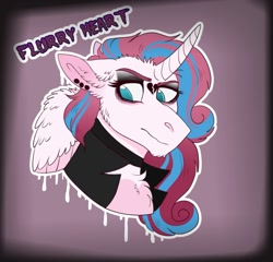 Size: 1280x1229 | Tagged: safe, artist:streetlightsatnight, imported from derpibooru, princess flurry heart, alicorn, pony, auraverse, bust, older, older flurry heart, princess emo heart