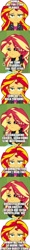 Size: 500x4237 | Tagged: safe, edit, edited screencap, imported from derpibooru, screencap, sunset shimmer, equestria girls, argentina, comic, drunk, human sunset, screencap comic, spanish, vulgar