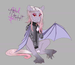 Size: 1767x1544 | Tagged: safe, artist:mint-and-love, imported from derpibooru, oc, oc:astral starlight, bat pony, bat wings, fretlocks, lace, wings