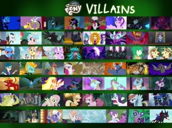 Size: 2732x2048 | Tagged: safe, edit, edited screencap, imported from derpibooru, screencap, ahuizotl, aria blaze, basil, chancellor neighsay, chimera sisters, cozy glow, daybreaker, descent, diamond tiara, discord, doctor caballeron, flam, flim, fluttershy, garble, gilda, gladmane, gloriosa daisy, grubber, iron will, juniper montage, king sombra, lightning dust, lord tirek, mane-iac, mean applejack, mean fluttershy, mean pinkie pie, mean rainbow dash, mean rarity, mean twilight sparkle, nightmare moon, nightshade, pharynx, pony of shadows, prince blueblood, principal abacus cinch, queen chrysalis, reginald, silver spoon, sludge (dragon), sonata dusk, spike, starlight glimmer, storm king, sunset shimmer, suri polomare, svengallop, tantabus, tempest shadow, trixie, twilight sparkle, vignette valencia, wallflower blush, wind rider, alicorn, bat pony, centaur, changeling, changeling queen, chimera, cockatrice, demon, diamond dog, draconequus, dragon, earth pony, griffon, hedgehog, minotaur, parasprite, pegasus, pony, unicorn, windigo, yeti, equestria girls, my little pony: the movie, the mean 6, alicorn amulet, antagonist, bat ponified, clone, female, flim flam brothers, flutterbat, green dragon, midnight sparkle, multiple heads, race swap, red dragon, shadowbolts, shadowbolts (crystal prep students), shadowbolts (nightmare moon's minions), sludge (g4), spikezilla, sunset satan, three heads