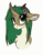 Size: 1000x1283 | Tagged: safe, artist:airfly-pony, imported from derpibooru, oc, oc:elen, original species, animated, curved horn, dryad (elepatrium), elepatrium, female, flower, flower in hair, gif, horn, mlem, quadrupedal, silly, simple background, tongue out, universe elepatrium, white background