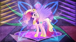 Size: 3840x2160 | Tagged: safe, artist:digimonlover101, artist:laszlvfx, artist:shootingstarsentry, edit, imported from derpibooru, princess cadance, alicorn, pony, female, high res, mare, older, solo, ultimate cadance, wallpaper, wallpaper edit