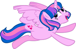 Size: 6177x4000 | Tagged: safe, artist:melisareb, imported from derpibooru, oc, oc only, oc:hsu amity, alicorn, pony, .svg available, absurd resolution, base used, cute, female, flying, mare, ocbetes, simple background, solo, transparent background, vector, wings